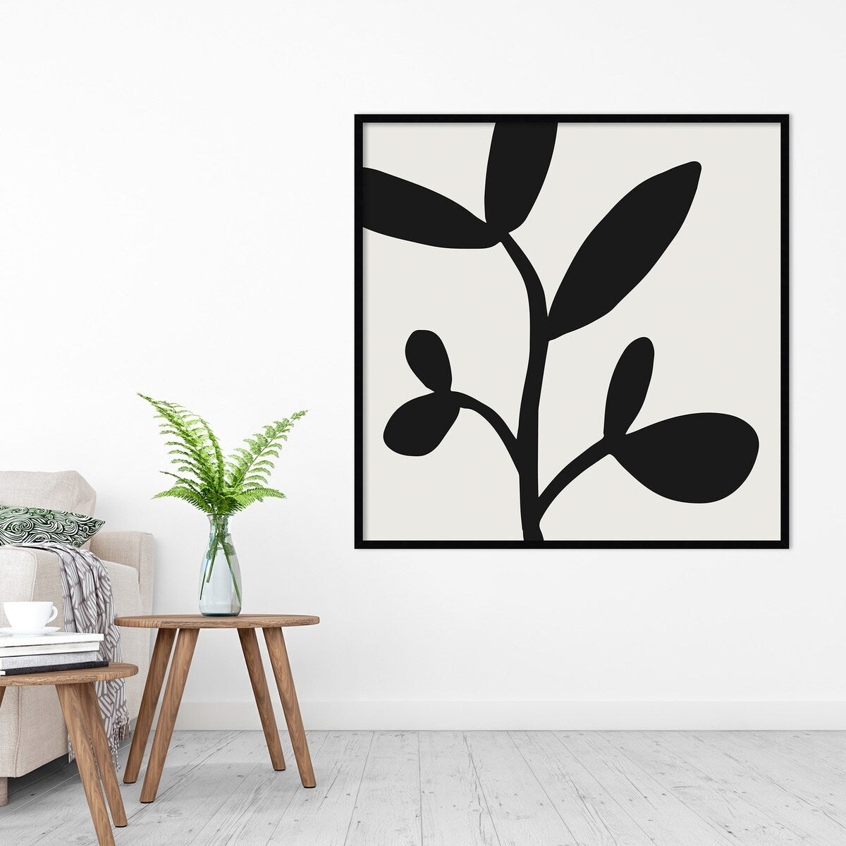 Modern Botanical Neutral Abstract 2 by The Creative Bunch Studio Framed Wall Art Print