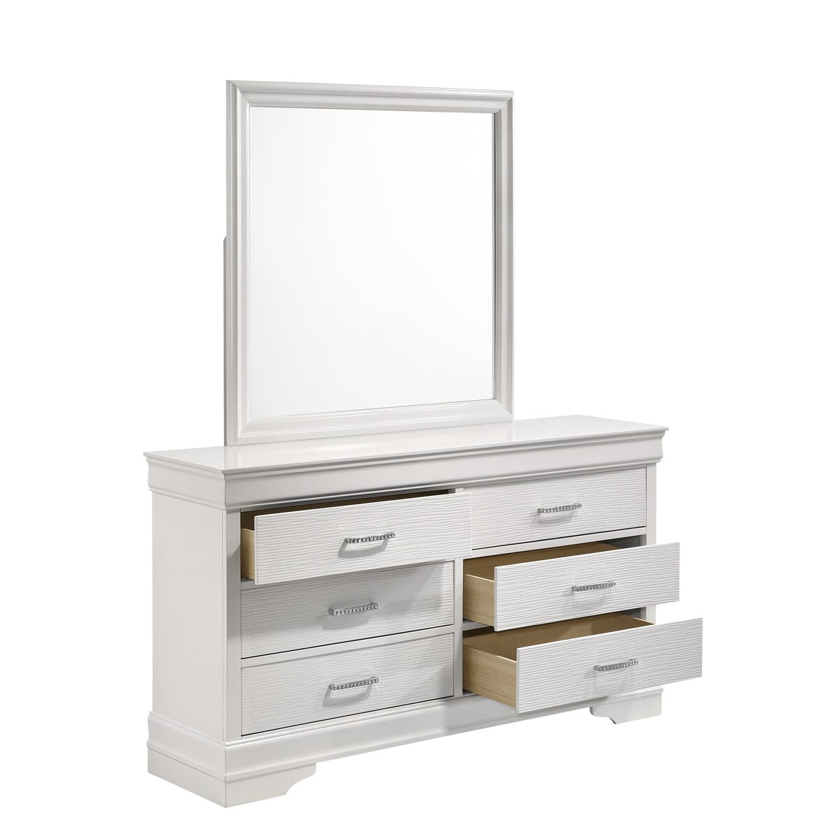 Modern Brooklyn 6 Drawer Dresser made with Wood