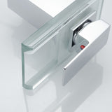 Modern Chrome Bathroom Basin Faucet with LED Light