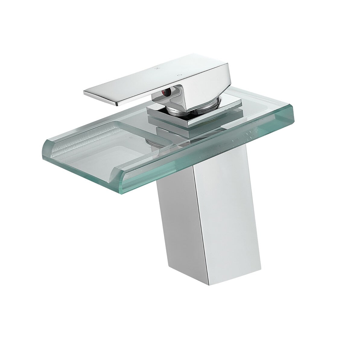 Modern Chrome Bathroom Basin Faucet with LED Light