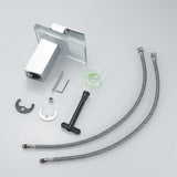 Modern Chrome Bathroom Basin Faucet with LED Light