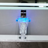 Modern Chrome Bathroom Basin Faucet with LED Light