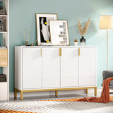 Modern Buffet Storage Cabinet, 55 Inch Sideboard Cabinet with Doors for Living Rom, Dining Room