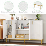 Modern Buffet Storage Cabinet, 55 Inch Sideboard Cabinet with Doors for Living Rom, Dining Room