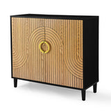 Modern Cabinets with Unique Design Doors with 4 Shelves