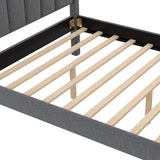 Modern Canopy Platform Bed, Headboard, Support Legs