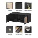 Modern Cat Litter Cat Enclosure,Washroom,Cabinet with two Large Rooms.