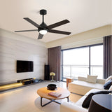 Modern Ceiling Fan With 3 Speed Wind 5 Plywood Blades Remote Control AC Motor