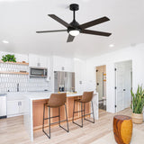 Modern Ceiling Fan With 3 Speed Wind 5 Plywood Blades Remote Control AC Motor