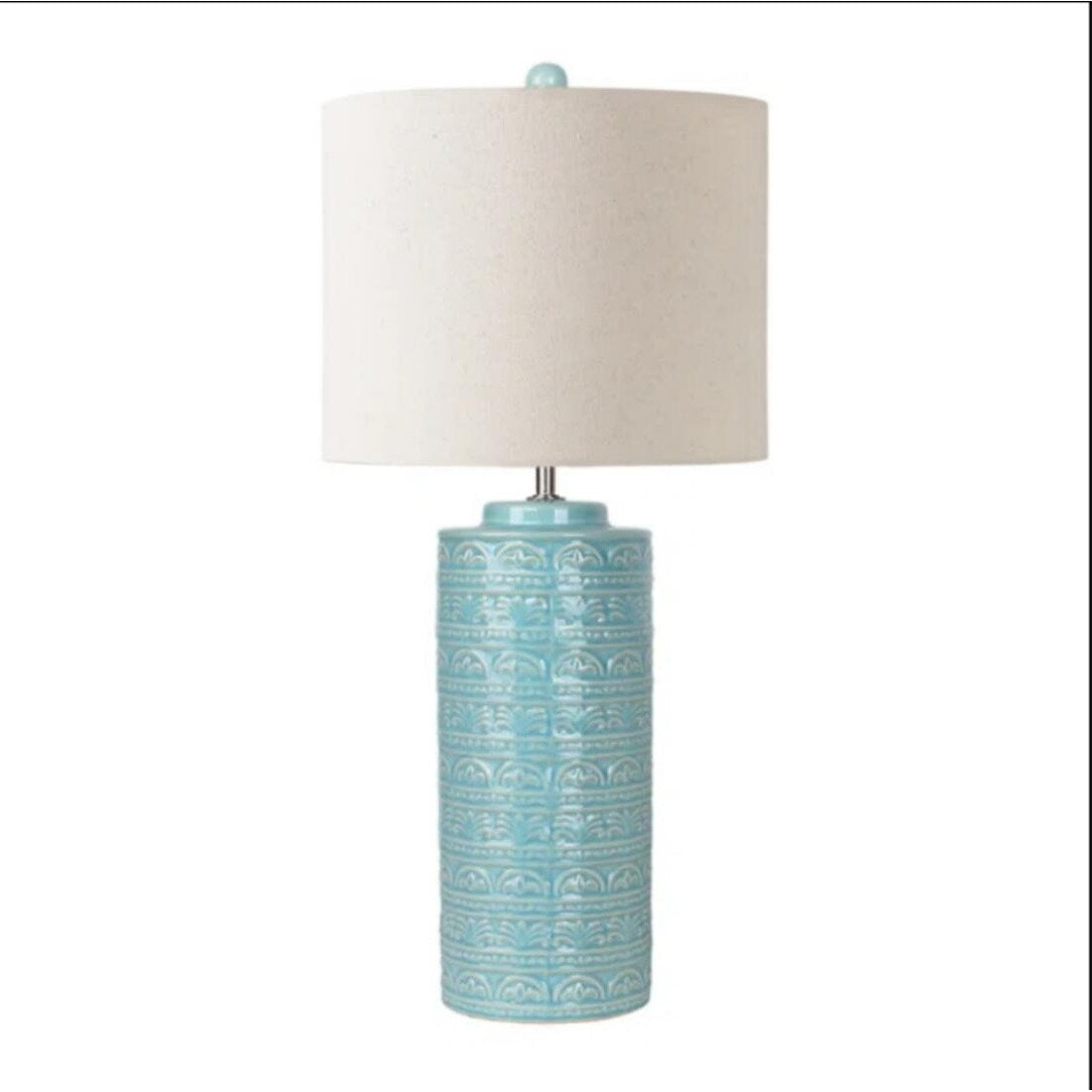 Modern Ceramic Table Lamp with Linen Shade