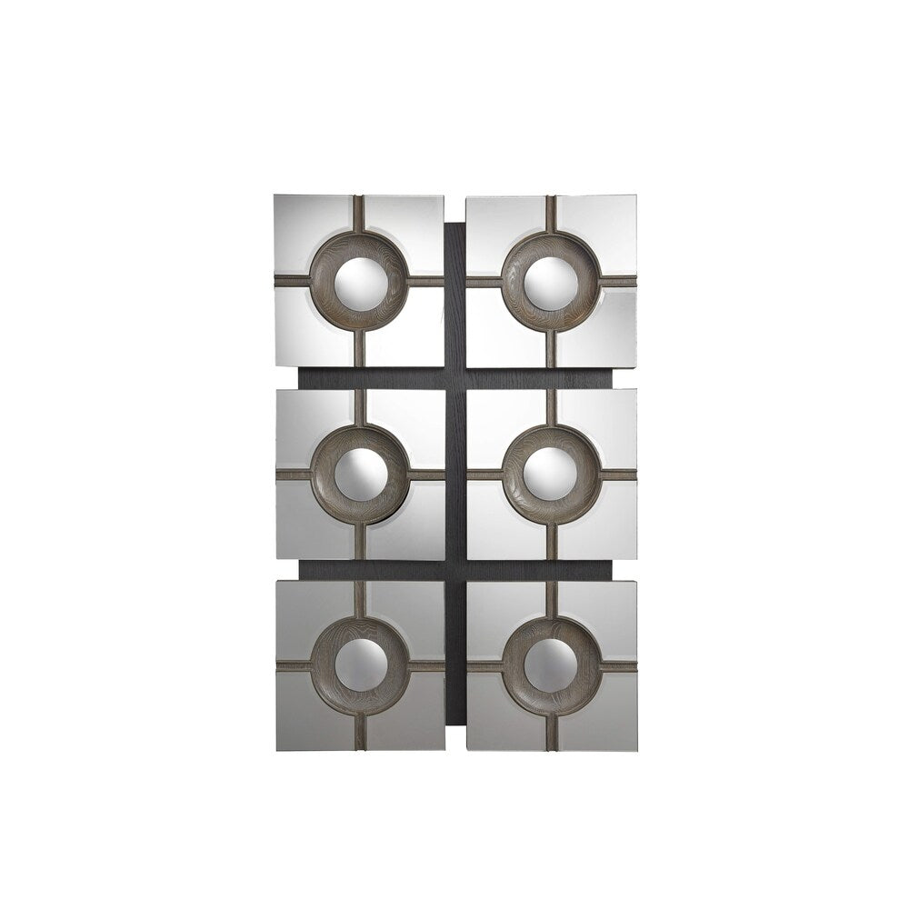 Modern Charcoal Accent Mirror