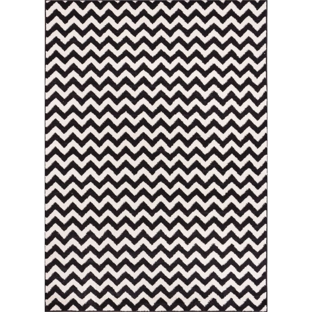 Well Woven Modern Chevron Geometric Zigzag Stripe Area Rug - 7'10 x 10'6 - 7'10 x 10'6