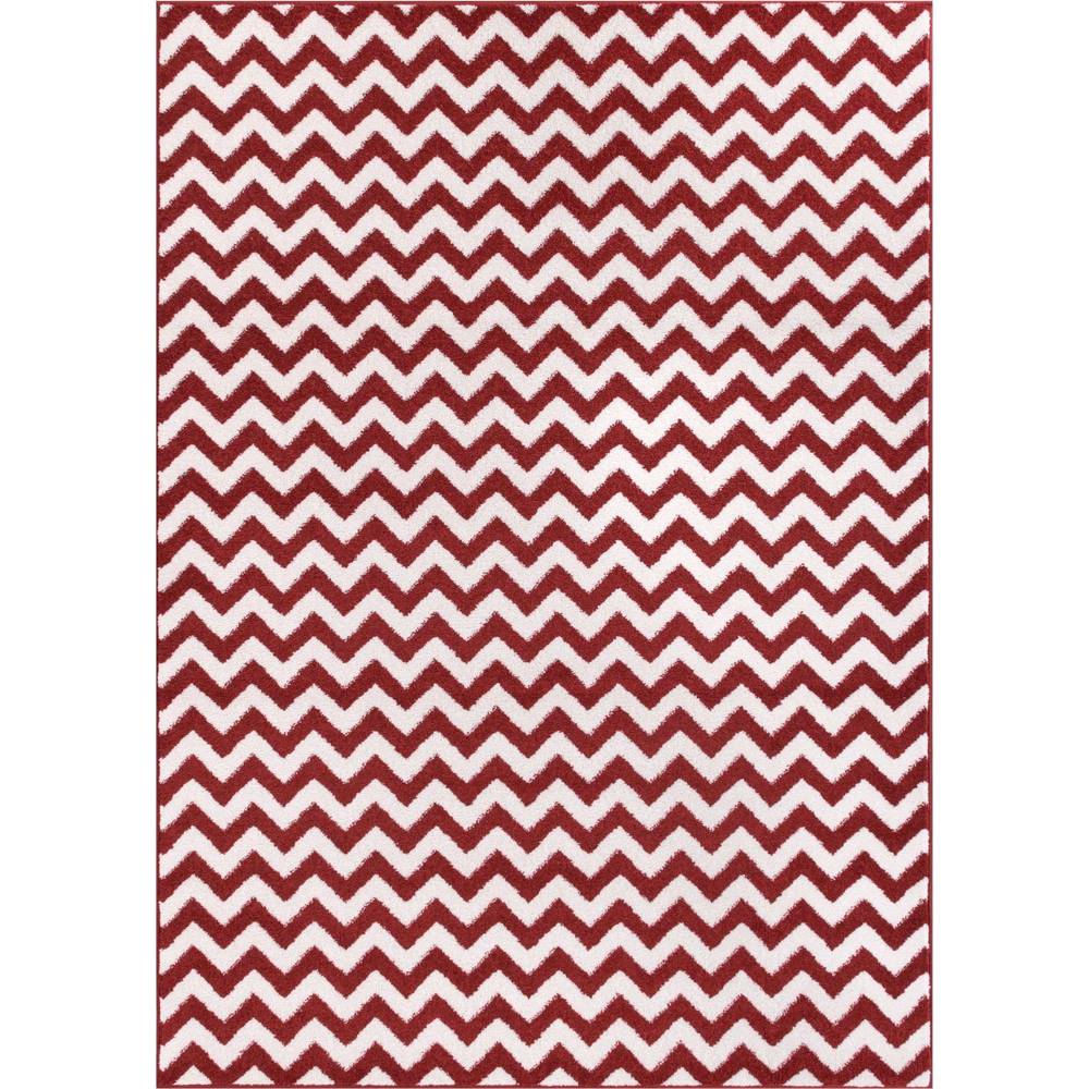 Well Woven Modern Chevron Geometric Zigzag Stripe Area Rug - 7'10 x 10'6 - 7'10 x 10'6