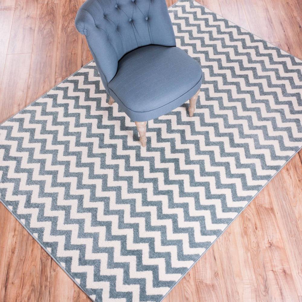 Well Woven Modern Chevron Geometric Zigzag Stripe Area Rug - 7'10 x 10'6 - 7'10 x 10'6