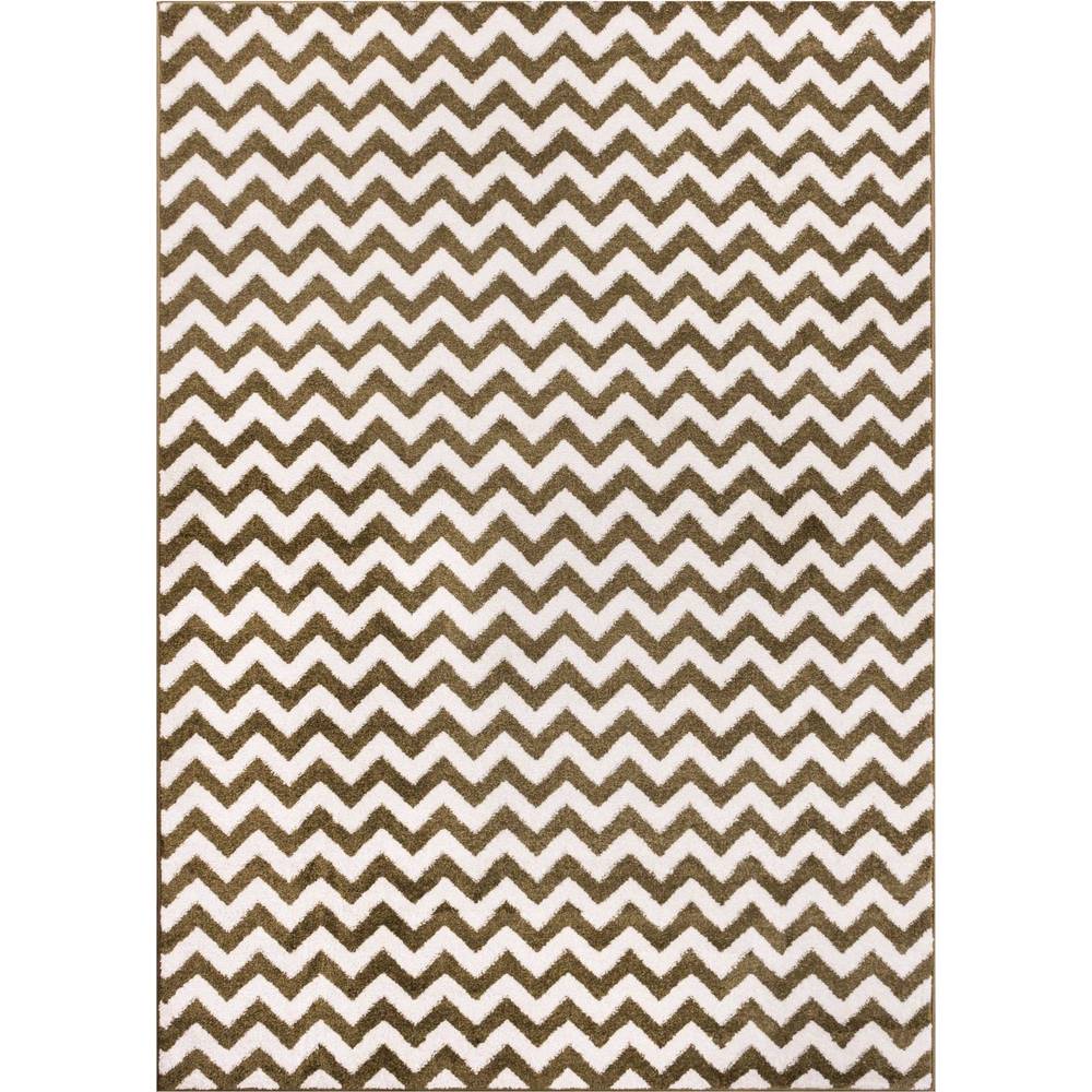 Well Woven Modern Chevron Geometric Zigzag Stripe Area Rug - 7'10 x 10'6 - 7'10 x 10'6