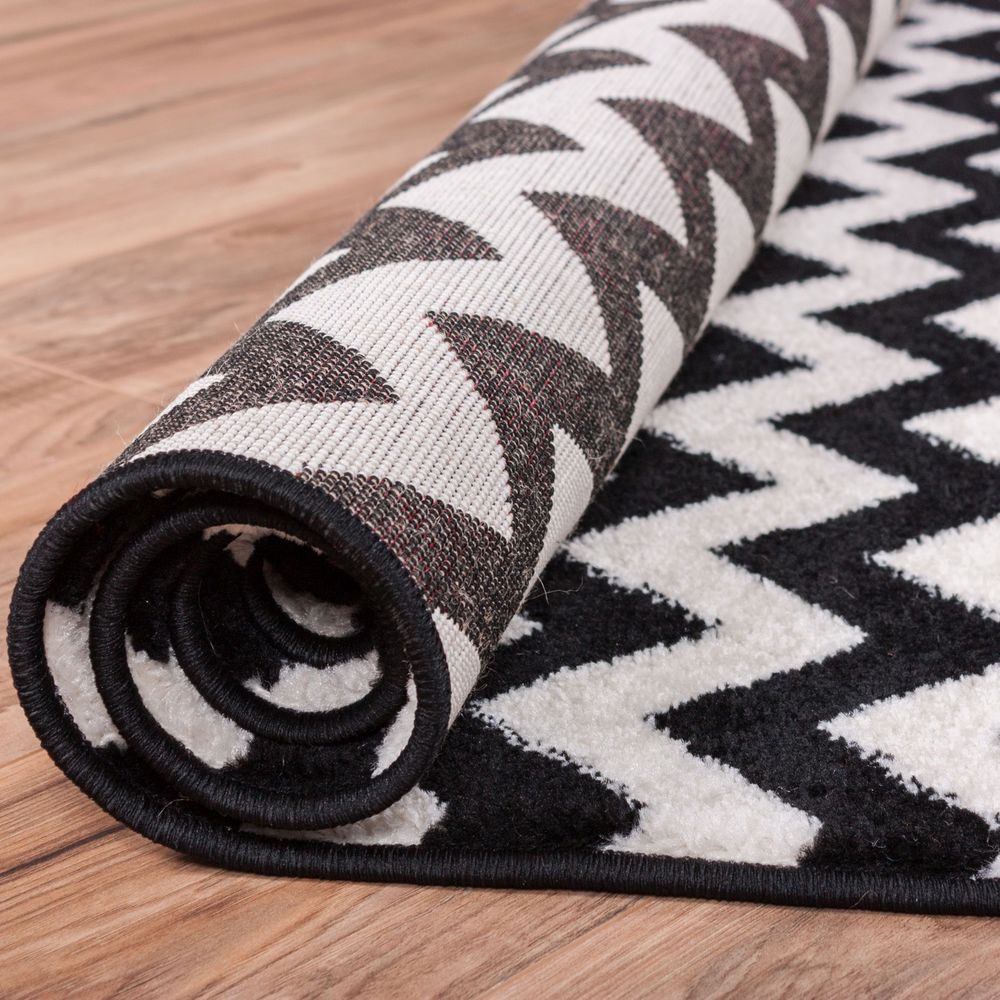 Well Woven Modern Chevron Geometric Zigzag Stripe Area Rug - 7'10 x 10'6 - 7'10 x 10'6