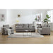 Modern Comfy Upholstered 3-Piece Sofa Set, Sofas & Couches with Spacious Armrest and Thickend Cushion & Waist Pillow