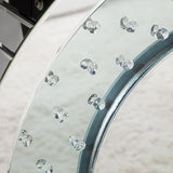 Modern Console Table with Crystal Base Entryway Sofa Table