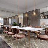 Modern Contemporary Mini 1-light Cone Kitchen Islands Pendant Lights with Seeded Glass Shade - D 7.9'' x H 70.9''
