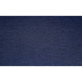 Modern Convertible Adjustable Sofa with Scrolled Arm 2 Seats Loveseat Walnut Finish Blue Linen