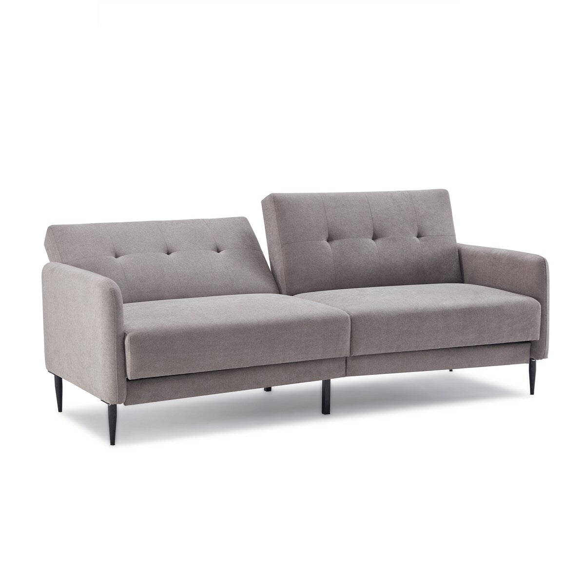 Modern Convertible Folding Futon Sofa Bed Linen Upholstered