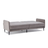 Modern Convertible Folding Futon Sofa Bed Linen Upholstered