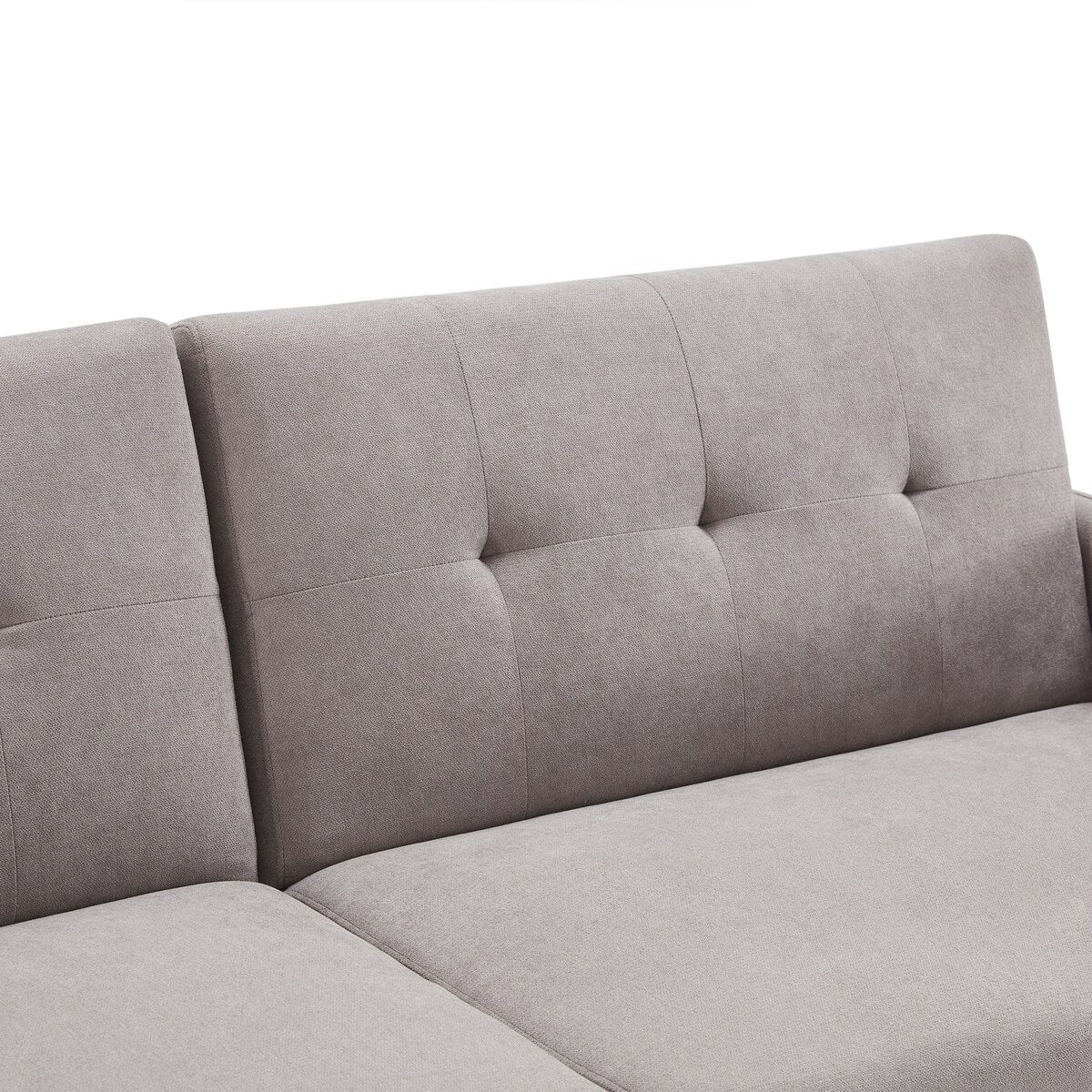 Modern Convertible Folding Futon Sofa Bed Linen Upholstered