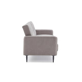 Modern Convertible Folding Futon Sofa Bed Linen Upholstered