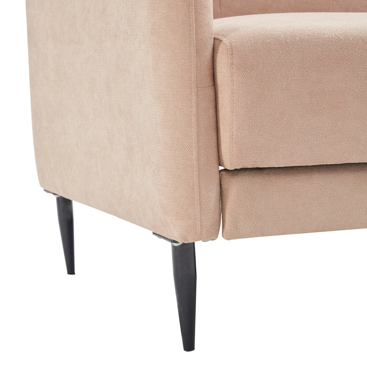 Modern Convertible Folding Futon Sofa Bed Linen Upholstered