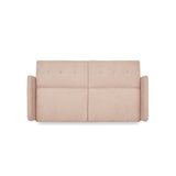 Modern Convertible Folding Futon Sofa Bed Linen Upholstered