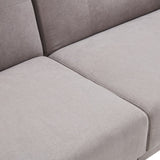 Modern Convertible Folding Futon Sofa Bed Linen Upholstered
