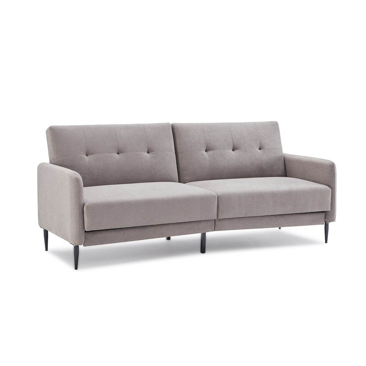Modern Convertible Folding Futon Sofa Bed Linen Upholstered