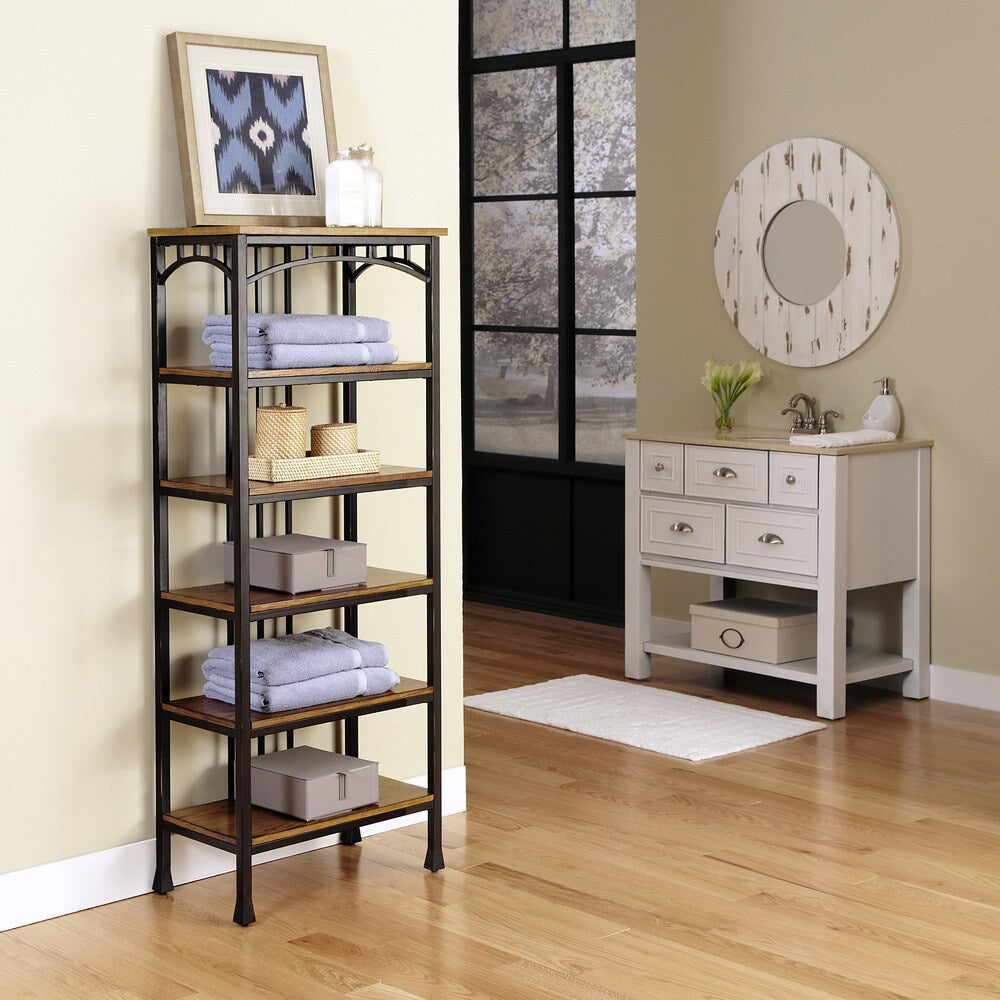 Modern Craftsman Six Tier Shelf by Home Styles