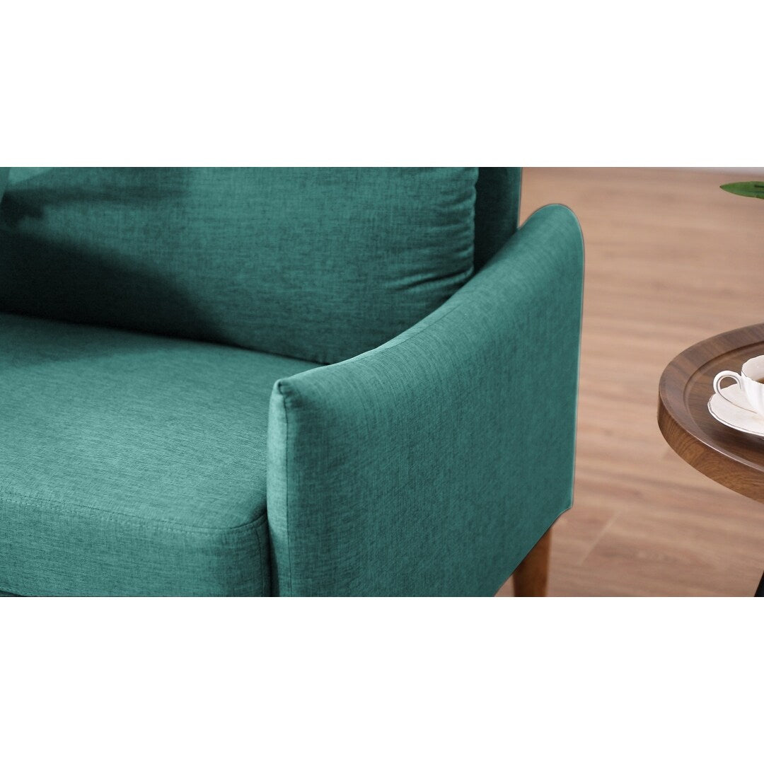 Modern Cushion Back Loveseat