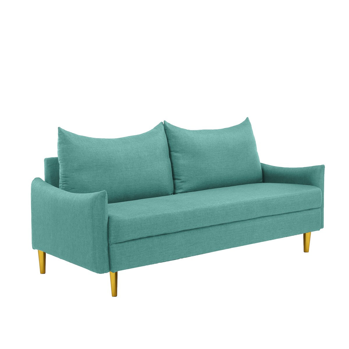 Modern Cushion Back Loveseat