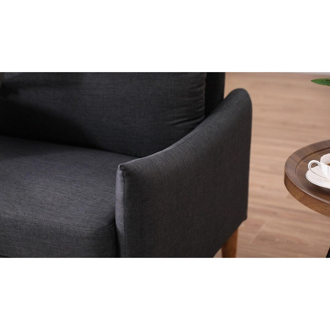Modern Cushion Back Loveseat