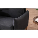 Modern Cushion Back Loveseat
