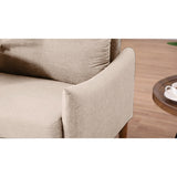 Modern Cushion Back Loveseat