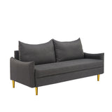 Modern Cushion Back Loveseat