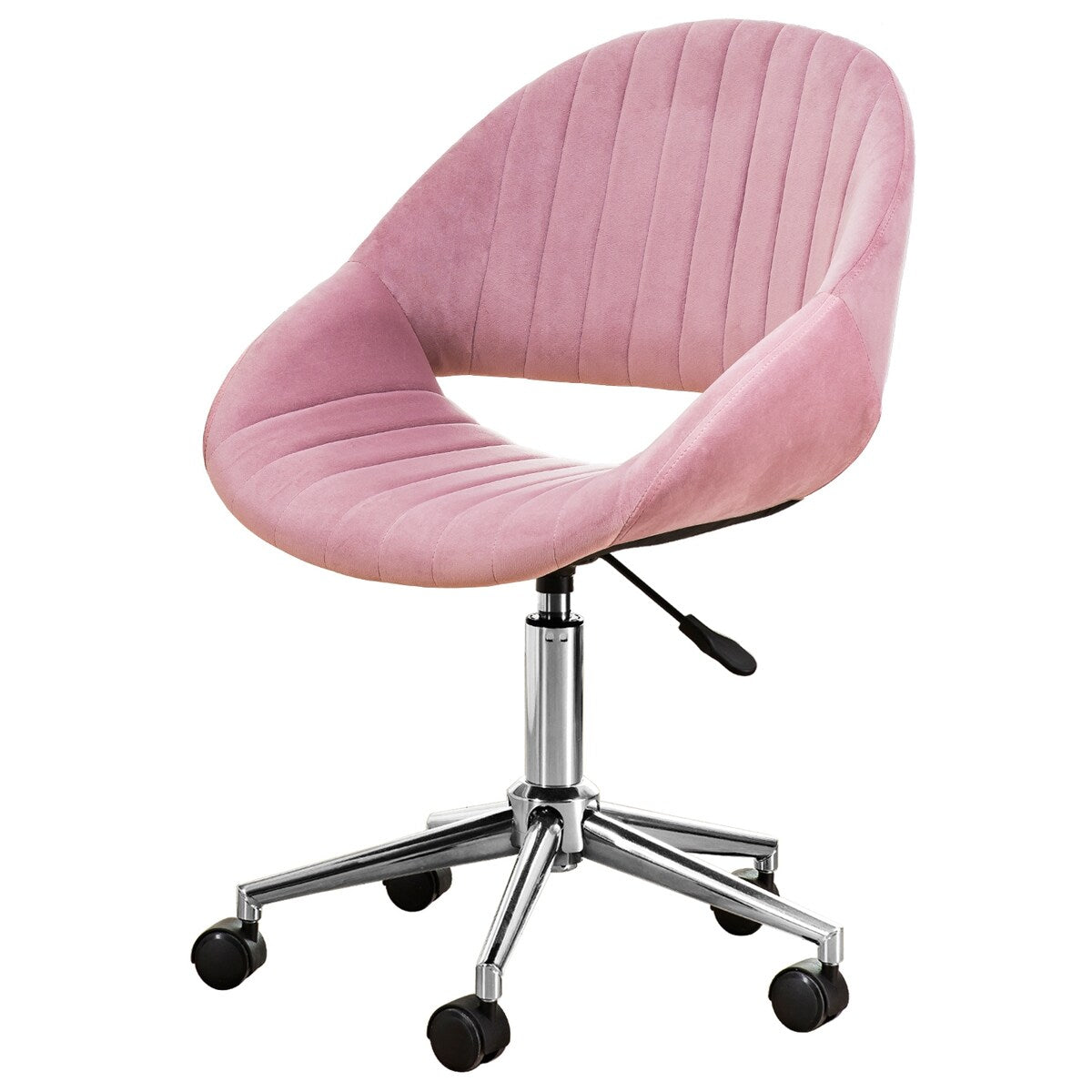 GZMR Modern Cute Velvet Upholstered Home Office Chair