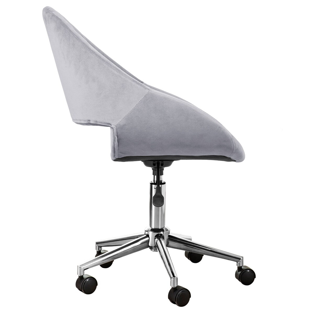 GZMR Modern Cute Velvet Upholstered Home Office Chair