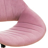 GZMR Modern Cute Velvet Upholstered Home Office Chair