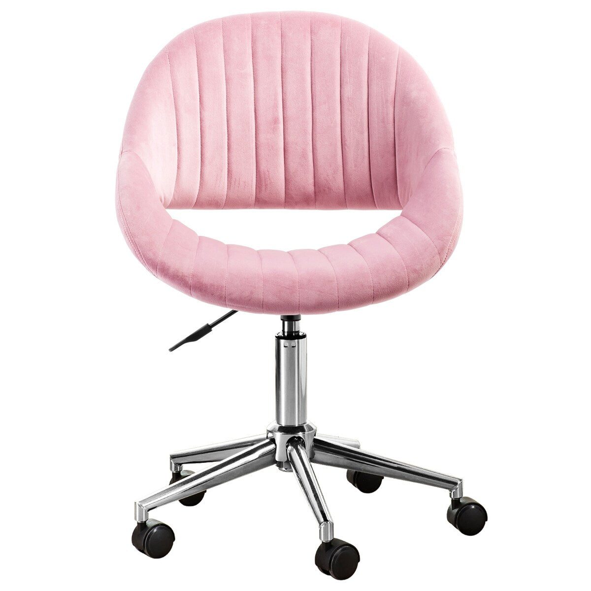 GZMR Modern Cute Velvet Upholstered Home Office Chair