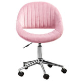 GZMR Modern Cute Velvet Upholstered Home Office Chair