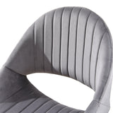 GZMR Modern Cute Velvet Upholstered Home Office Chair