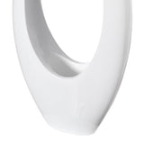 Modern Decorative White Oval Centerpiece Vase Wedding Flower Stand Holder, for Living Room, Entryway or Dining Room, 40 inch