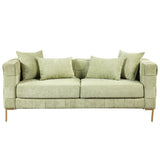 Modern Design Sofa 80.5" Upholstered Sofa with 4 Pillows