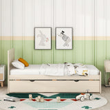 Modern Design Twin Size Platform Bed Frame with Trundle