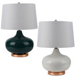 Modern Designs Sienna 26" Glass Round Table Lamp