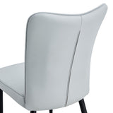 Modern Dining Chairs Set of 4 PU Leather Kitchen Upholstered Chairs